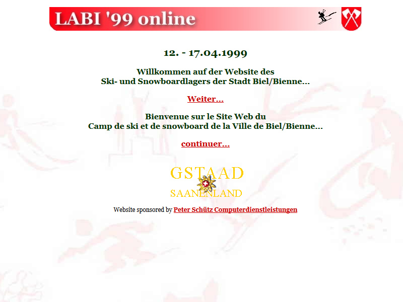 LABI 99 - Skilager der Stadt Biel 1999